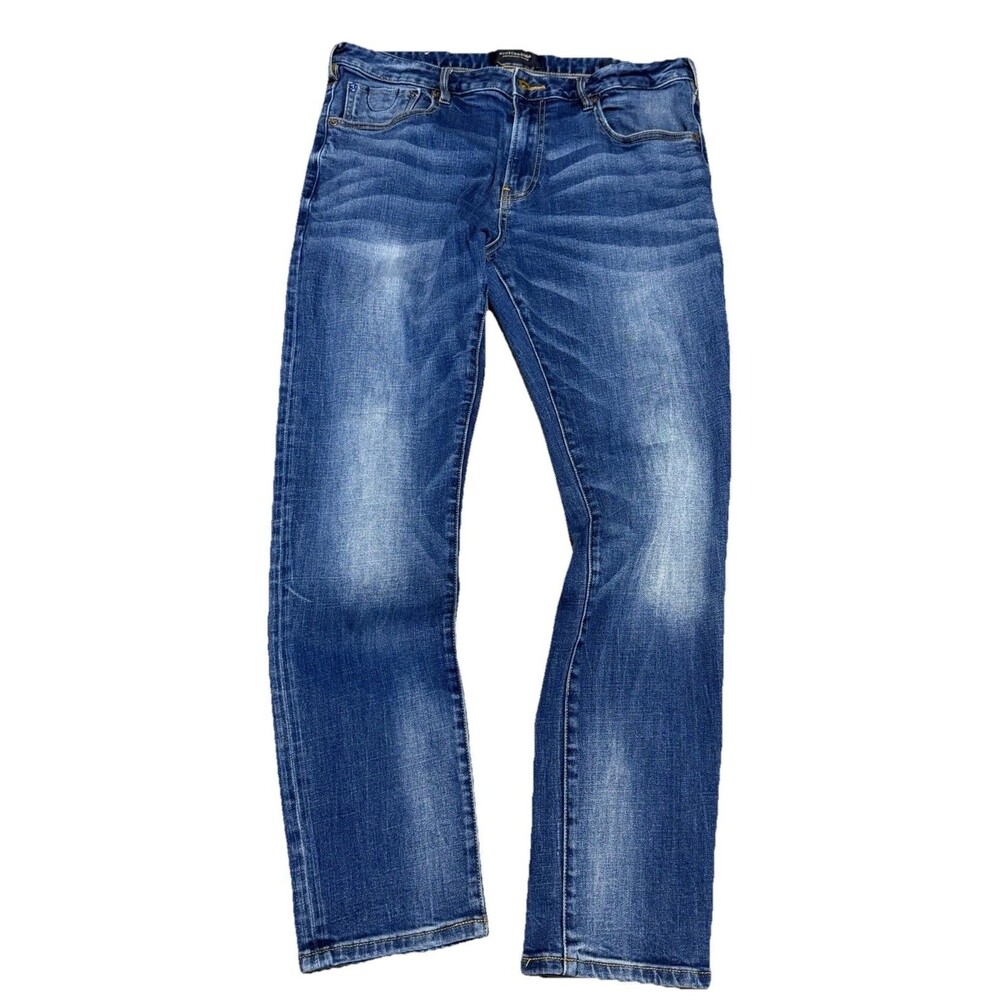 Men’s SCOTCH & SODA RALSTON SIZE 36 X 32 COTTON-STRETCH BUTTON FLY JEANS
